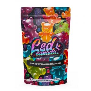 500MG MDMA Gummy Bears – Blue Raspberry Lemonade