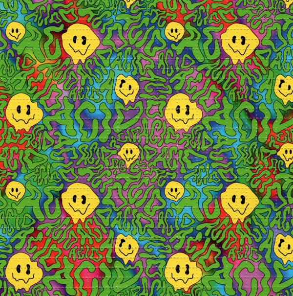 Melted Smiley LSD Tab