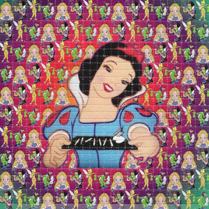 Seven White Lines LSD Tab